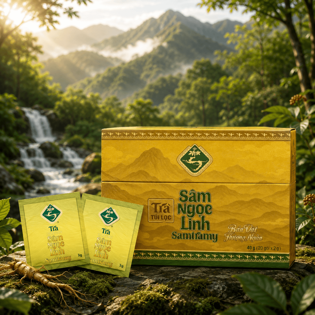 Trà Sâm Ngọc Linh Samtramy — Hộp 20 gói